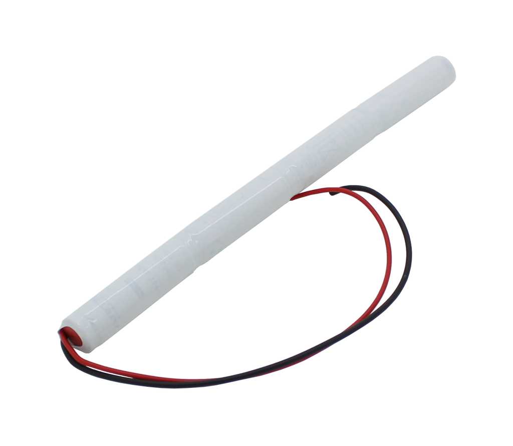 Bild von Notleuchtenakku NiMH 4,8V 1100mAh L1x4 Mignon AA mit 200mm Kabel einseitig ersetzt Saft