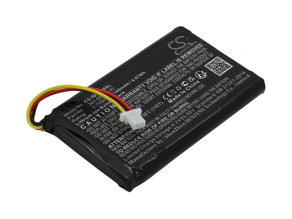 Bild von PDA-Akku LiIon 3,7V 1100mAh ersetzt Mitac 523450A1