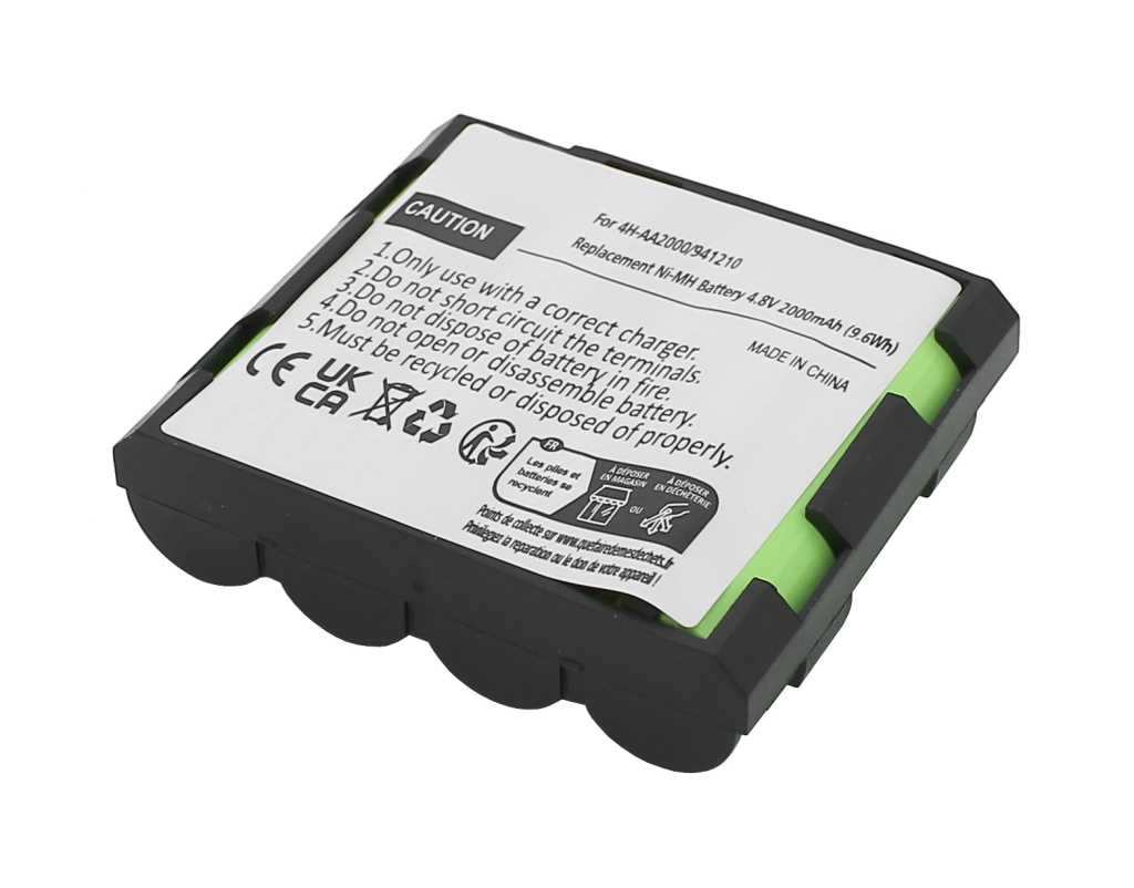 Bild von Medizinakku NiMH 4,8V 2000mAh ersetzt Compex 4H-AA1500