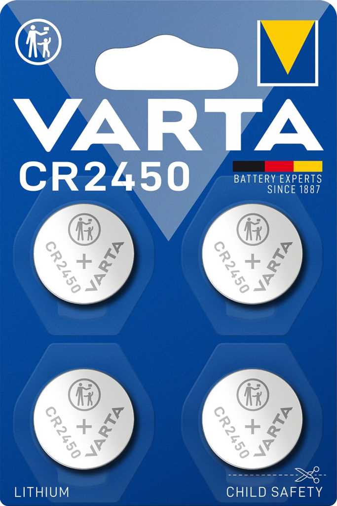 Bild von Varta Electronics 6450 CR2450 4er-Blister